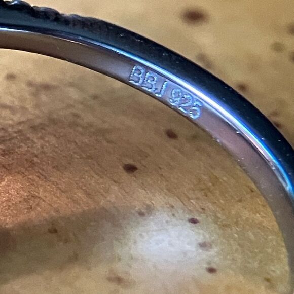 Red Labradorite Vermelho Red Garnet Sterling Silver Ring Size 7.75 - Picture 6 of 9